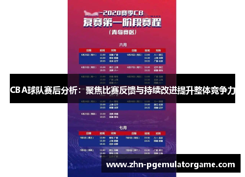 CBA球队赛后分析：聚焦比赛反馈与持续改进提升整体竞争力