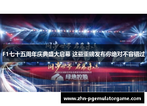 F1七十五周年庆典盛大启幕 这些重磅发布你绝对不容错过